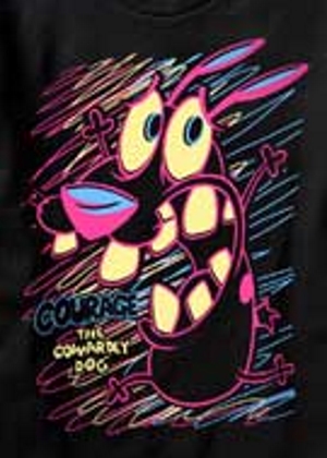 (image for) Bright Lines Courage the Cowardly Dog T-Shirt - Click Image to Close